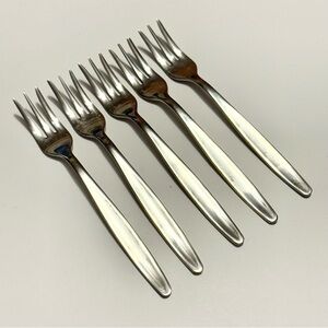 Vintage Set of 5 Seafood Forks by Norpro
